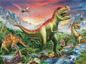 Prehistoria - Jurassic Forest Dinosaurs Large Piece By Ceaco