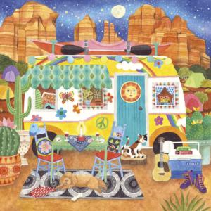 Happy Camper - Canyon Camper Vehicles Large Piece By Ceaco