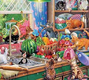 Kitchen Capers Around the House Jigsaw Puzzle By Ceaco