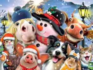 Snowman Selfie Christmas Jigsaw Puzzle By Ceaco