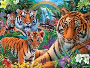 Tiger Family Big Cats Jigsaw Puzzle By Ceaco