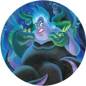 Villains Ursula Disney Villain Round Jigsaw Puzzle By Ceaco
