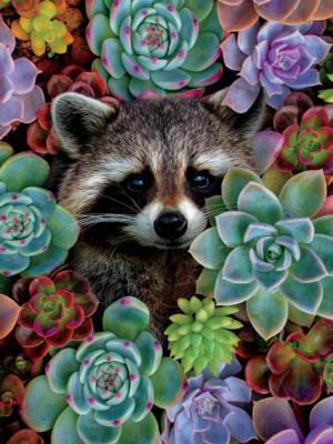 Nature's Beauty - Raccoon Forest Animal Jigsaw Puzzle By Ceaco