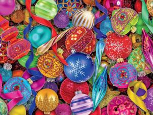 Christmas Ornaments Collage Jigsaw Puzzle By Ceaco