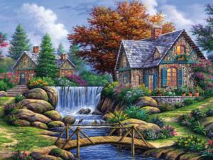 Neighbors Cabin & Cottage Jigsaw Puzzle By Ceaco