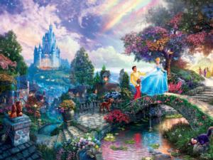 Thomas Kinkade Disney - Cinderella Wishes Upon a Dream Disney Princess Jigsaw Puzzle By Ceaco