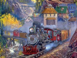 Silver Bell II Train Jigsaw Puzzle By Ceaco
