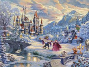 Beauty and the Beast Winter Enchantment Disney Princess Jigsaw Puzzle By Ceaco