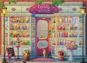 Shop Windows - Candy Store Candy Jigsaw Puzzle By Ceaco