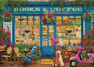 Shop Windows - Books and Coffee Books & Reading Jigsaw Puzzle By Ceaco