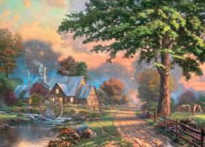 Stillwater Cottage Sunrise & Sunset Jigsaw Puzzle By Ceaco