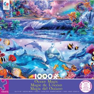 Berman HY29839 Heye Puzzles 1000 piece Triangular  Jigsaw Puzzle Magic Sea 