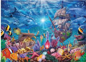 Ocean Magic - Treasures of the Sea Boat Jigsaw Puzzle By Ceaco