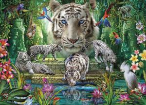 Wild - White Tiger Temple Big Cats Jigsaw Puzzle By Ceaco