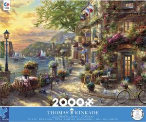 The French Riviera Cafe Beach & Ocean Jigsaw Puzzle By Ceaco