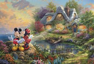 Mickey & Minnie Sweetheart Cove Mickey & Friends Jigsaw Puzzle By Ceaco