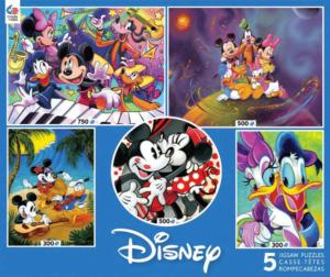 Disney Classics 5 in 1 Multipack Puzzle Set Cartoons Multi-Pack By Ceaco