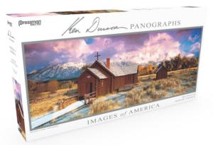 Images of America Panoramic Puzzle - Divine Light Churches Panoramic Puzzle By Jax Ltd., Inc.