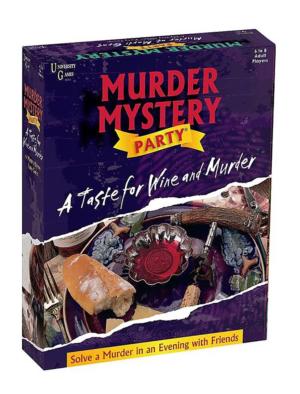 A Taste for Wine & Murder Game Murder Mystery By University Games