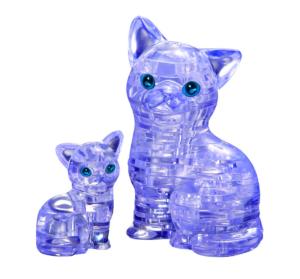Cat & Kitten Original 3D Crystal Puzzle Cats Crystal Puzzle By Bepuzzled