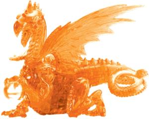 Orange Dragon Deluxe 3D Crystal Puzzle Dragon Crystal Puzzle By Bepuzzled