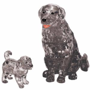 Dog and Puppy 3D Crystal Puzzle Dogs Crystal Puzzle By Bepuzzled