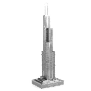 Willis Tower Landmarks & Monuments Metal Puzzles By Metal Earth