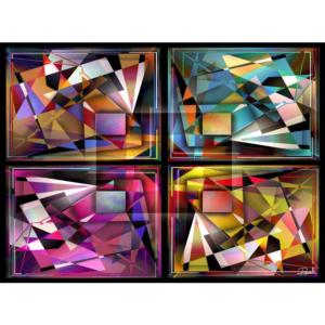 Bling Bling Abstract Pattern & Geometric Impossible Puzzle By Jacarou Puzzles