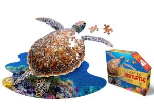 I Am Lil' Sea Turtle Reptile & Amphibian Children's Puzzles By Madd Capp Games & Puzzles