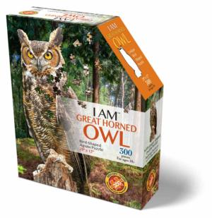 I AM GREAT HORNED OWL Birds Jigsaw Puzzle By Madd Capp Games & Puzzles