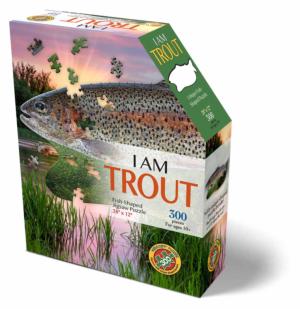 I AM TROUT 300 Puzzle Fish Jigsaw Puzzle By Madd Capp Games & Puzzles