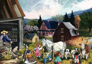 At The Farm Farm Animal Jigsaw Puzzle By Pierre Belvedere