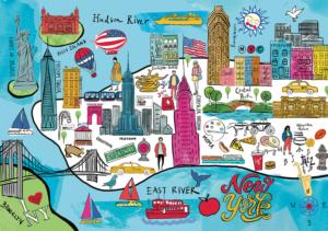 New York City Cities Jigsaw Puzzle By Pierre Belvedere