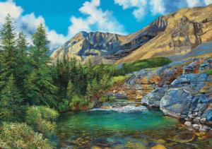 The Mountain & The River Lakes / Rivers / Streams Jigsaw Puzzle By Pierre Belvedere
