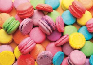 Rainbow Macarons Dessert & Sweets Jigsaw Puzzle By Pierre Belvedere