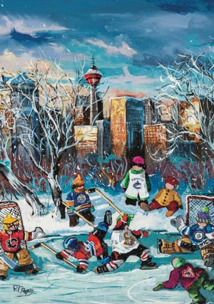 Calgary Sports Jigsaw Puzzle By Pierre Belvedere