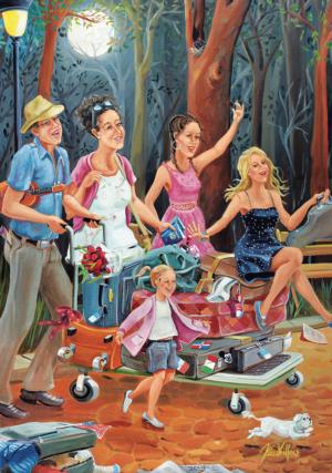 Traveling Family People Jigsaw Puzzle By Pierre Belvedere