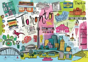 Toronto Collage Jigsaw Puzzle By Pierre Belvedere
