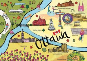 Ottawa - Scratch and Dent Collage Jigsaw Puzzle By Pierre Belvedere