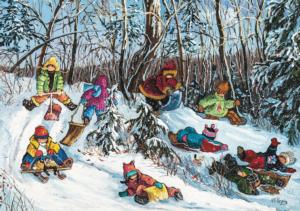 To Each His Path Snow Jigsaw Puzzle By Pierre Belvedere