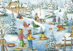 Snow Castle - Scratch and Dent Winter Jigsaw Puzzle By Pierre Belvedere