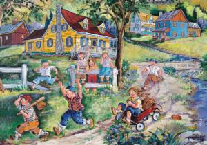 Field Race Around the House Jigsaw Puzzle By Pierre Belvedere