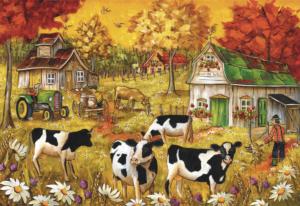 Life Is Beautiful Farm Animal Jigsaw Puzzle By Pierre Belvedere