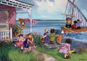 At The Cottage Around the House Jigsaw Puzzle By Pierre Belvedere