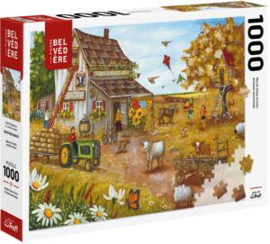 Wind of Happiness Farm Jigsaw Puzzle By Pierre Belvedere