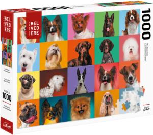 Dog Portraits Collage Jigsaw Puzzle By Pierre Belvedere