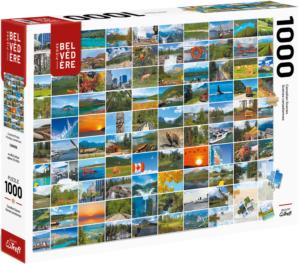 Canadian Mosaic Collage Jigsaw Puzzle By Pierre Belvedere