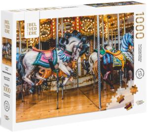 Carousel Carnival & Circus Jigsaw Puzzle By Pierre Belvedere