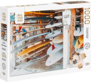 Surf Boards Pattern / Assortment Jigsaw Puzzle By Pierre Belvedere