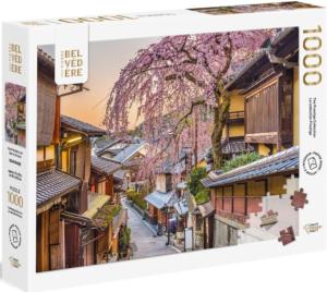 Kyoto Neighborhood Domestic Scene Jigsaw Puzzle By Pierre Belvedere